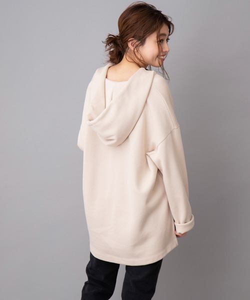 Munich（ミューニック）の「ダブルフェイスリブカットソープルオーバーパーカー（パーカー・レディース・ライトグリーン/ラベンダー/ライトベージュ・FREE）」の22枚目の写真