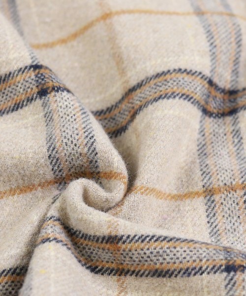 reca（レカ）の「シャギーチェックCPOシャツ（シャツ/ブラウス・レディース・ベージュ/アイボリー/モカ・M）」の5枚目の写真