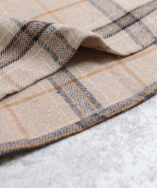 reca（レカ）の「シャギーチェックCPOシャツ（シャツ/ブラウス・レディース・ベージュ/アイボリー/モカ・M）」の16枚目の写真