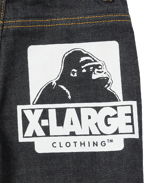 XLARGE KIDS（エクストララージキッズ）の「DENIM PANT GIRAFFE（デニムパンツ・キッズ・インディゴブルー・5T/6T/4T/8T/7T）」の4枚目の写真