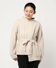 notch. | 切り替えニットチュニック(ニット/セーター)