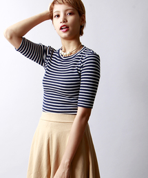 WEGO | WEGO/5分袖ワッフルTシャツ(Tシャツ/カットソー)