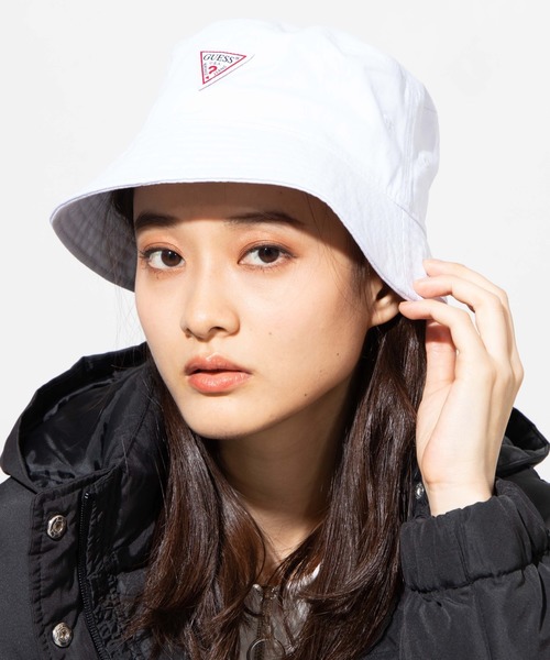 Guess(ゲス)の「∴WEGO/GUESSバケットハット(ハット・メンズ・ホワイト/ブラック/パープル・FREE)」の2枚目の写真