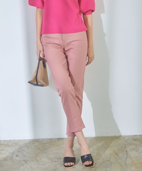 KOBE LETTUCE（コウベレタス）の「ハイライズストレッチデニムパンツ（デニムパンツ・レディース・ブルー/ライトブルー/オフホワイト/ワンウォッシュ/ブルー系その他2/ブルー系その他/グレー/ブラック/ホワイト/ピンク・S/M/XS）」の2枚目の写真