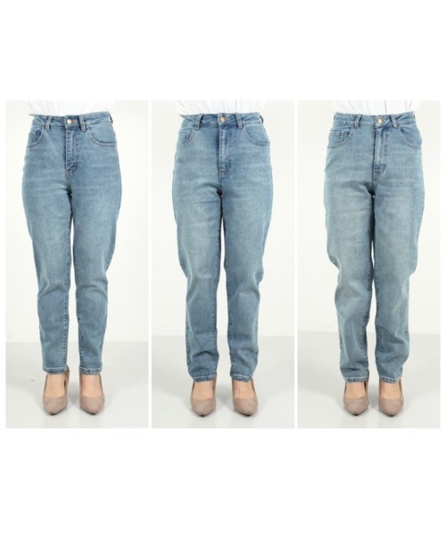 KOBE LETTUCE（コウベレタス）の「ハイライズストレッチデニムパンツ（デニムパンツ・レディース・ブルー/ライトブルー/オフホワイト/ワンウォッシュ/ブルー系その他2/ブルー系その他/グレー/ブラック/ホワイト/ピンク・S/M/XS）」の19枚目の写真