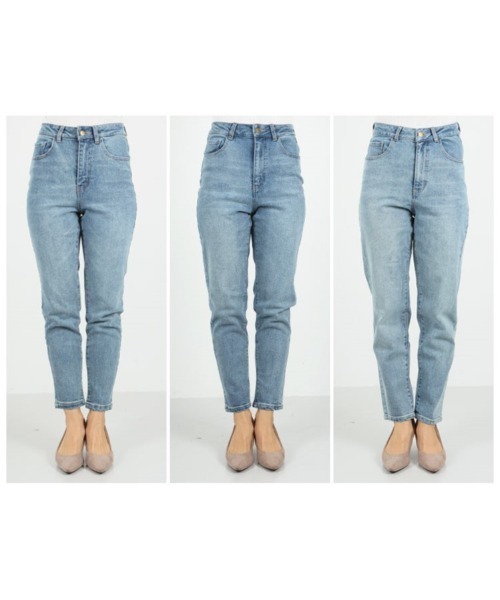 KOBE LETTUCE（コウベレタス）の「ハイライズストレッチデニムパンツ（デニムパンツ・レディース・ブルー/ライトブルー/オフホワイト/ワンウォッシュ/ブルー系その他2/ブルー系その他/グレー/ブラック/ホワイト/ピンク・S/M/XS）」の18枚目の写真