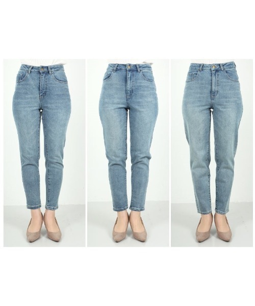 KOBE LETTUCE（コウベレタス）の「ハイライズストレッチデニムパンツ（デニムパンツ・レディース・ブルー/ライトブルー/オフホワイト/ワンウォッシュ/ブルー系その他2/ブルー系その他/グレー/ブラック/ホワイト/ピンク・S/M/XS）」の17枚目の写真