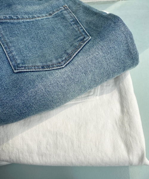 KOBE LETTUCE（コウベレタス）の「ハイライズストレッチデニムパンツ（デニムパンツ・レディース・ブルー/ライトブルー/オフホワイト/ワンウォッシュ/ブルー系その他2/ブルー系その他/グレー/ブラック/ホワイト/ピンク・S/M/XS）」の20枚目の写真