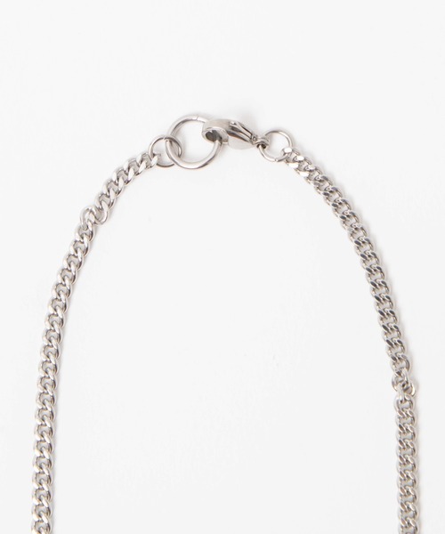 WEGO(ウィゴー)の「WEGO/ステンレスワイドリングスティックネックレス(ネックレス・メンズ・シルバー・FREE)」の5枚目の写真