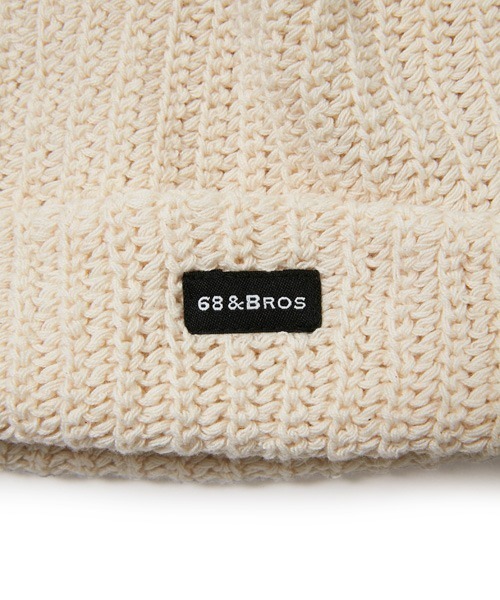 68&brothers（シックスティエイトアンドブラザーズ）の「Cotton Bob Cap（ニットキャップ/ビーニー・メンズ・イエロー/レッド/ホワイト/ブラック/パープル/ネイビー/ナチュラル・FREE）」の8枚目の写真