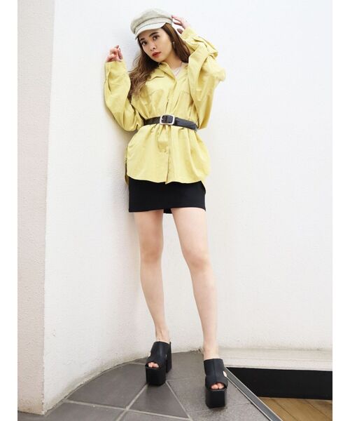 EMODA(エモダ)の「カッティングハイバルキーヒール(サンダル・レディース・ブラック/ベージュ/ブラウン・SMALL/MEDIUM/LARGE)」の11枚目の写真