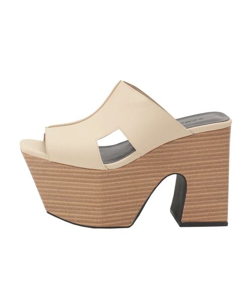 EMODA(エモダ)の「カッティングハイバルキーヒール(サンダル・レディース・ブラック/ベージュ/ブラウン・SMALL/MEDIUM/LARGE)」の22枚目の写真