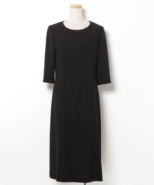 MONOIR(モノワール)の「濃染加工アンサンブル(ジャケットワンピース)(アンサンブル・レディース・ブラック・13号/17号/15号/11号/9号)」の8枚目の写真
