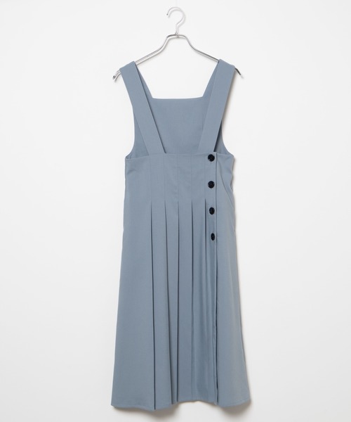 WEGO(ウィゴー)の「WEGO/2wayプリーツジャンスカ(ジャンパースカート・レディース・サックスブルー/ベージュ・FREE)」の19枚目の写真