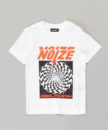 DIESEL(ディーゼル)Kids & Junior グラフィックデザインブランドロゴコットン半袖Tシャツカットソー