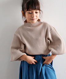 classicalelf（クラシカルエルフ）の「大人っぽさを+1。キッズ ワイドスリーブコットンリブニット(長袖)（ニット/セーター・キッズ）」