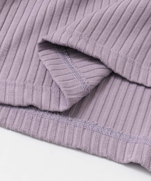 LAATO（ラート）の「RIB NO-SLEEVE  TANK（タンクトップ・レディース・ブラック/パープル/オフホワイト・FREE）」の11枚目の写真