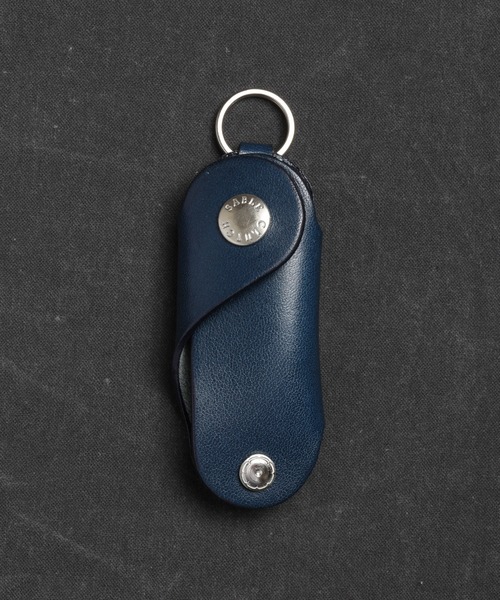 SABLE CLUTCH(セーブルクラッチ)の「ONE HOOK KEY CASE - 栃木レザー(キーケース/キーアクセサリー)」|ネイビー