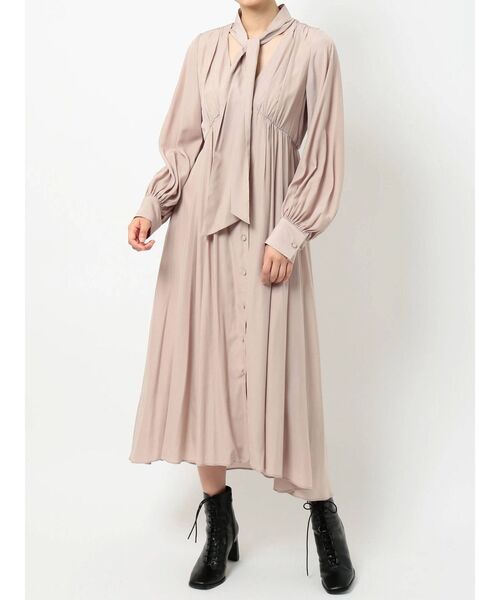 美品★マーキュリーデュオ★ボウタイ付ヴィンテージ風ワンピース MERCURYDUO（マーキュリーデュオ）の「ボウタイ付ヴィンテージ風