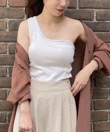 KOBE LETTUCE | カップ付き2WAYワンショルダータンクトップ(タンクトップ)