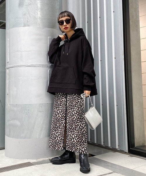 PAGEBOY（ページボーイ）の「レオパードジャガードナロースカート（スカート・レディース・オフホワイト/ブラック/ブラウン系その他・SMALL/MEDIUM）」の8枚目の写真