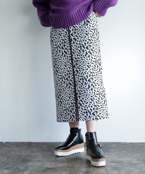 PAGEBOY（ページボーイ）の「レオパードジャガードナロースカート（スカート・レディース・オフホワイト/ブラック/ブラウン系その他・SMALL/MEDIUM）」の22枚目の写真