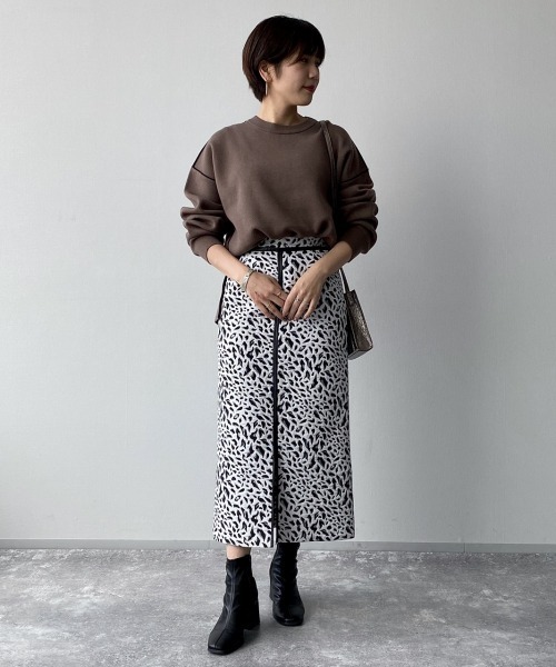 PAGEBOY（ページボーイ）の「レオパードジャガードナロースカート（スカート・レディース・オフホワイト/ブラック/ブラウン系その他・SMALL/MEDIUM）」の21枚目の写真