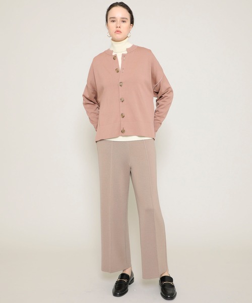 WRAPINKNOT(ラッピンノット)の「【WRAPINKNOT(ラッピンノット)】《STUDIOUS別注》シームレスニットパンツ/セットアップ(その他パンツ・レディース・グレー/ブラック/ベージュ/レッド・0/1)」の10枚目の写真