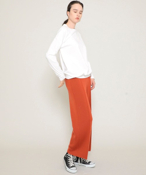 WRAPINKNOT(ラッピンノット)の「【WRAPINKNOT(ラッピンノット)】《STUDIOUS別注》シームレスニットパンツ/セットアップ(その他パンツ・レディース・グレー/ブラック/ベージュ/レッド・0/1)」の14枚目の写真