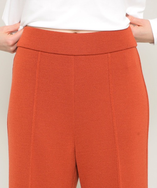 WRAPINKNOT(ラッピンノット)の「【WRAPINKNOT(ラッピンノット)】《STUDIOUS別注》シームレスニットパンツ/セットアップ(その他パンツ・レディース・グレー/ブラック/ベージュ/レッド・0/1)」の9枚目の写真