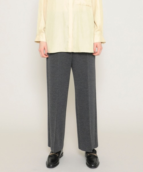 WRAPINKNOT(ラッピンノット)の「【WRAPINKNOT(ラッピンノット)】《STUDIOUS別注》シームレスニットパンツ/セットアップ(その他パンツ・レディース・グレー/ブラック/ベージュ/レッド・0/1)」の7枚目の写真