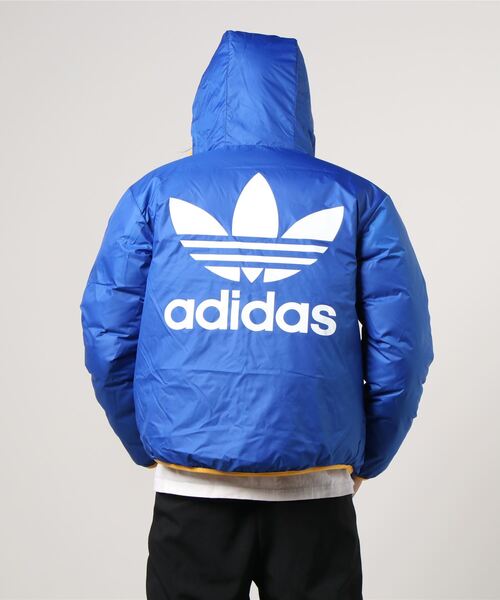 アディダスオリジナルス ダウンジャケット コート Adidas アディダス のファッション ダウンジップスルーパファージャケット リバーシブル セール Lw