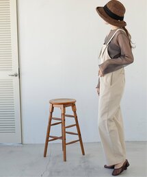 RAY CASSIN（レイカズン）の「フロントジップライトツイルサロペット（サロペット/オーバーオール）」