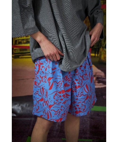 AlexanderLeeChang(アレキサンダーリーチャン)の「AlexanderLeeChang/アレキサンダーリーチャン NYANCAMO SHORTS(その他パンツ・メンズ・ブラック/ブルー/ミント・1/2/3)」の3枚目の写真