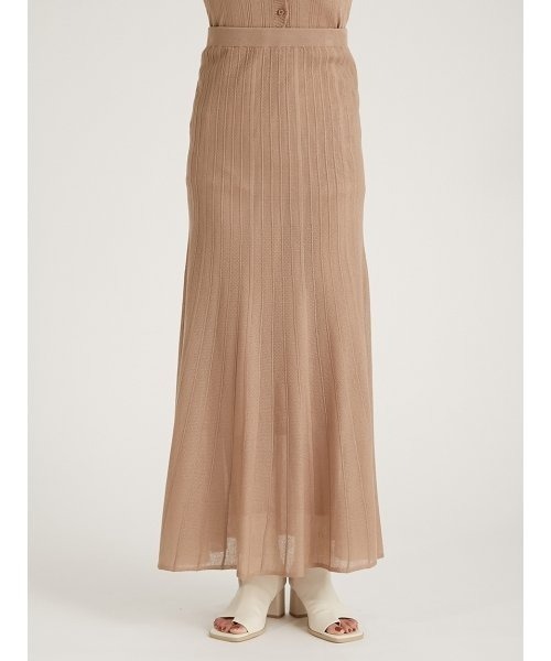 FRAY I.D(フレイアイディー)の「ラメシアーニットスカート(スカート・レディース・ベージュ/ミント/グレー・FREE)」の10枚目の写真