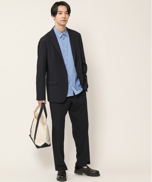 セール】TECH-POLYESTER ストレッチ2Bジャケット（ヘリンボーン