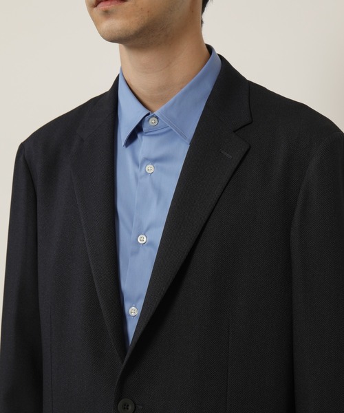 セール】TECH-POLYESTER ストレッチ2Bジャケット（ヘリンボーン