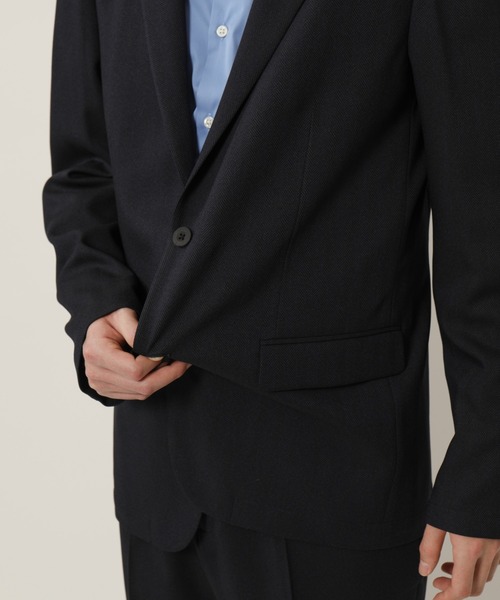KASHIYAMA（カシヤマ）の「TECH-POLYESTER ストレッチ2Bジャケット（ヘリンボーン）（テーラードジャケット・メンズ・ネイビー/グレー・マルチサイズ）」の8枚目の写真