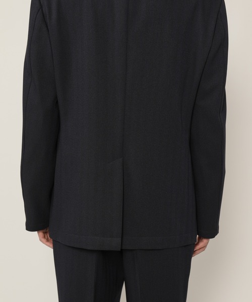 KASHIYAMA（カシヤマ）の「TECH-POLYESTER ストレッチ2Bジャケット（ヘリンボーン）（テーラードジャケット・メンズ・ネイビー/グレー・マルチサイズ）」の20枚目の写真