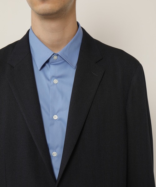 セール】TECH-POLYESTER ストレッチ2Bジャケット（ヘリンボーン