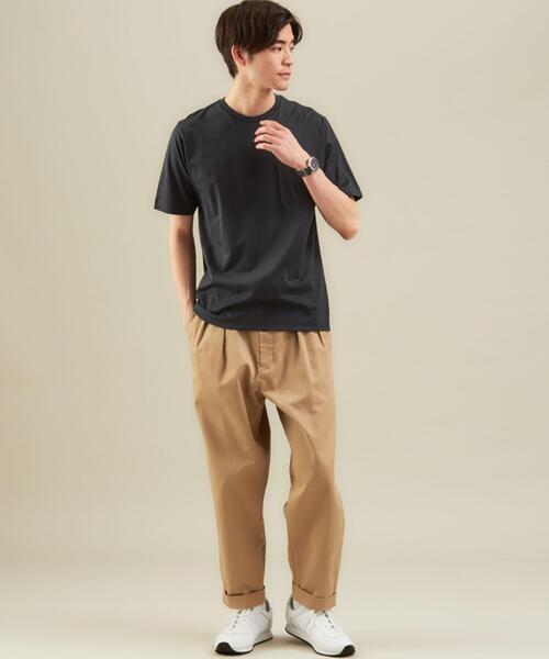 green label relaxing（グリーンレーベルリラクシング）の「OLT CM オーガニック クリア クルーネック 半袖 カットソー / Tシャツ #（Tシャツ/カットソー・メンズ・ホワイト/ライトブルー/ブラック/ケリー/ダークブラウン/ピンク/ネイビー/ライトグレー・S/M/L/XL/XXL）」の12枚目の写真