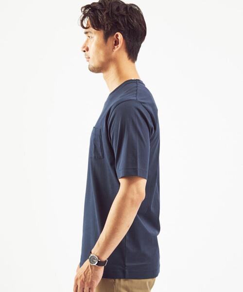 green label relaxing（グリーンレーベルリラクシング）の「OLT CM オーガニック クリア クルーネック 半袖 カットソー / Tシャツ #（Tシャツ/カットソー・メンズ・ホワイト/ライトブルー/ブラック/ケリー/ダークブラウン/ピンク/ネイビー/ライトグレー・S/M/L/XL/XXL）」の9枚目の写真