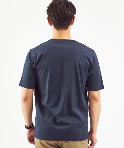 green label relaxing（グリーンレーベルリラクシング）の「OLT CM オーガニック クリア クルーネック 半袖 カットソー / Tシャツ #（Tシャツ/カットソー・メンズ・ホワイト/ライトブルー/ブラック/ケリー/ダークブラウン/ピンク/ネイビー/ライトグレー・S/M/L/XL/XXL）」の18枚目の写真