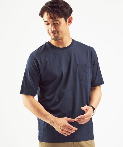 green label relaxing（グリーンレーベルリラクシング）の「OLT CM オーガニック クリア クルーネック 半袖 カットソー / Tシャツ #（Tシャツ/カットソー・メンズ・ホワイト/ライトブルー/ブラック/ケリー/ダークブラウン/ピンク/ネイビー/ライトグレー・S/M/L/XL/XXL）」の11枚目の写真