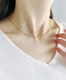 iso | 2連レイヤードネックレス(ネックレス)