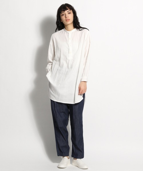 ichi（イチ）の「【ichi(イチ)】ワイドガーゼシャツ（シャツ/ブラウス・レディース・ホワイト/ブラック・FREE）」の11枚目の写真