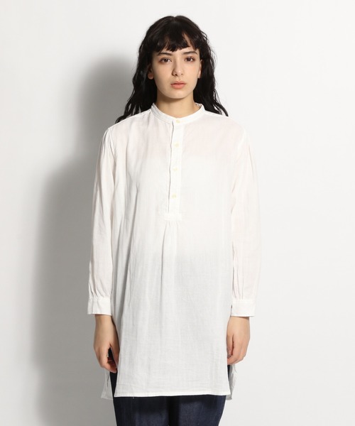 ichi（イチ）の「【ichi(イチ)】ワイドガーゼシャツ（シャツ/ブラウス・レディース・ホワイト/ブラック・FREE）」の8枚目の写真