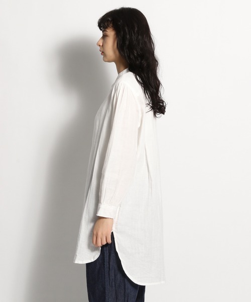 ichi（イチ）の「【ichi(イチ)】ワイドガーゼシャツ（シャツ/ブラウス・レディース・ホワイト/ブラック・FREE）」の3枚目の写真