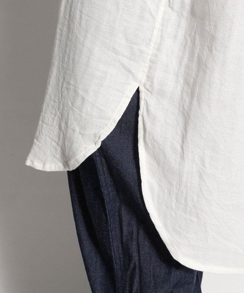 ichi（イチ）の「【ichi(イチ)】ワイドガーゼシャツ（シャツ/ブラウス・レディース・ホワイト/ブラック・FREE）」の12枚目の写真