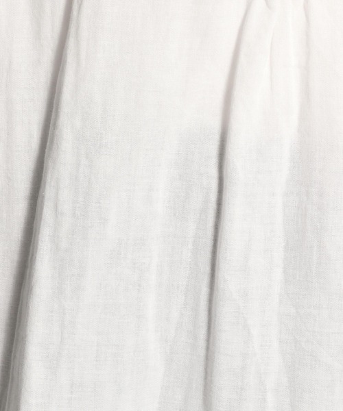 ichi（イチ）の「【ichi(イチ)】ワイドガーゼシャツ（シャツ/ブラウス・レディース・ホワイト/ブラック・FREE）」の6枚目の写真